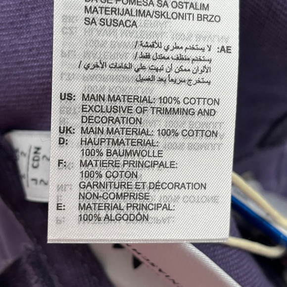 adidas Originals Ksenia Schnaider Denim Corset Purple Size 2 - Picture 12 of 16